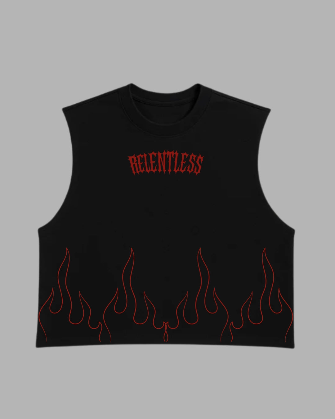 RELENTLESS INFERNO - Tank Cropped (negra)